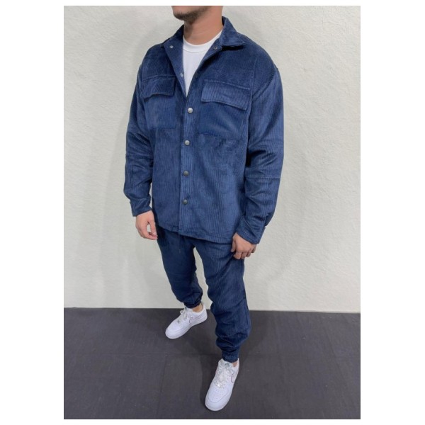 Κοτλέ Σετ 2Υ Premium 7006INDIGO Μπλέ Loose fit